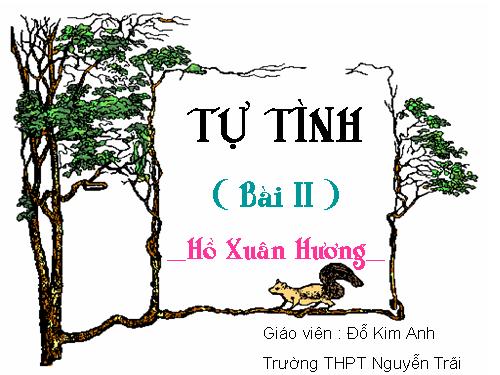 Tuần 2. Tự tình (bài II)