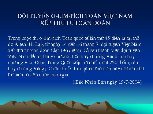 Tuần 14. Bản tin