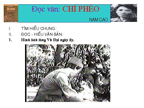 Tuần 13. Chí Phèo