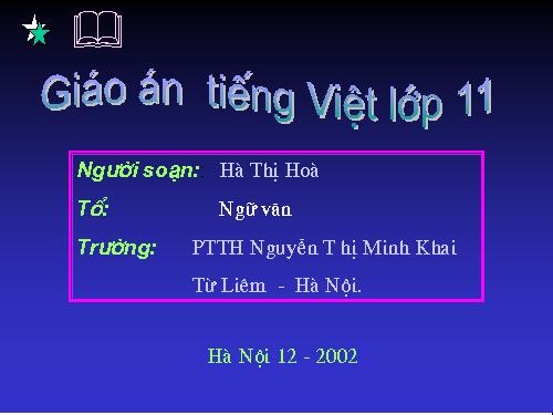 Tuần 30. Phong cách ngôn ngữ chính luận