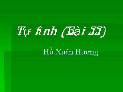 Tuần 2. Tự tình (bài II)