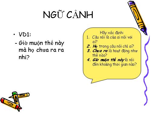 Tuần 10. Ngữ cảnh