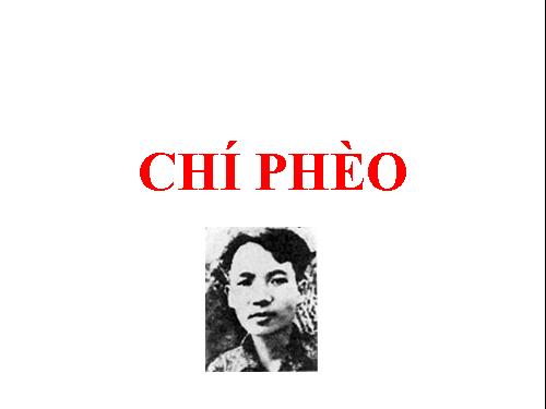 Tuần 13. Chí Phèo