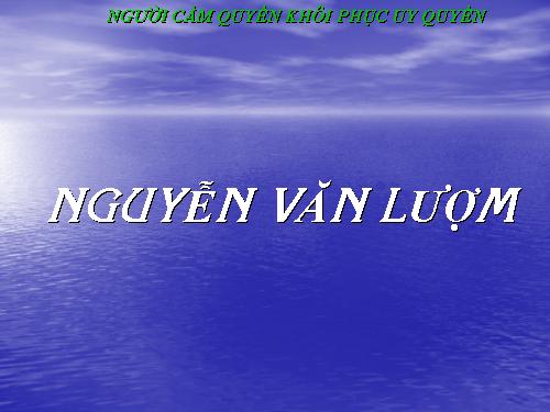 Tuần 28. Người cầm quyền khôi phục uy quyền