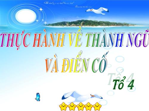 Tuần 6. Thực hành về thành ngữ, điển cố