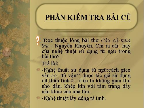 Tuần 3. Thương vợ.