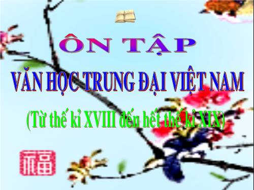 Tuần 8. Ôn tập văn học trung đại Việt Nam