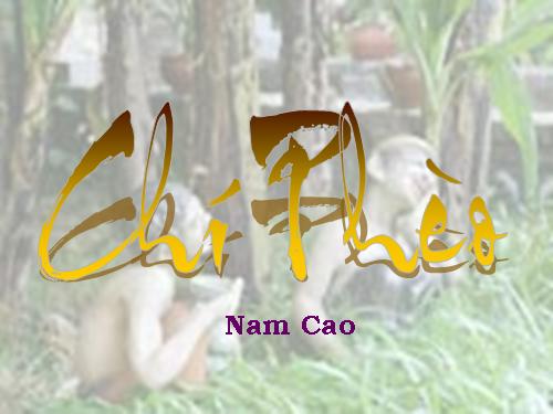 Tuần 13. Chí Phèo