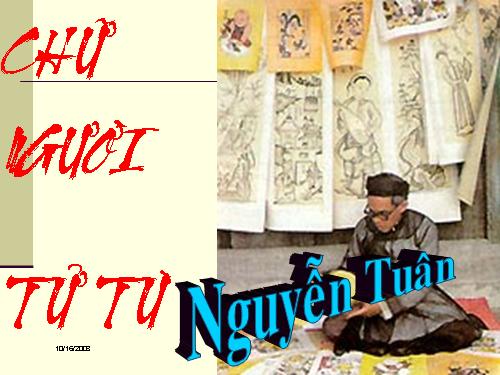 Tuần 11. Chữ người tử tù