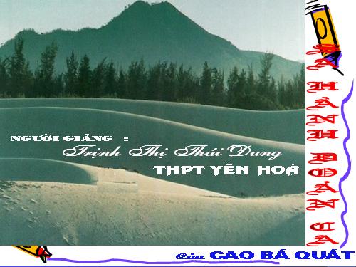 Tuần 4. Bài ca ngắn đi trên bãi cát (Sa hành đoản ca)