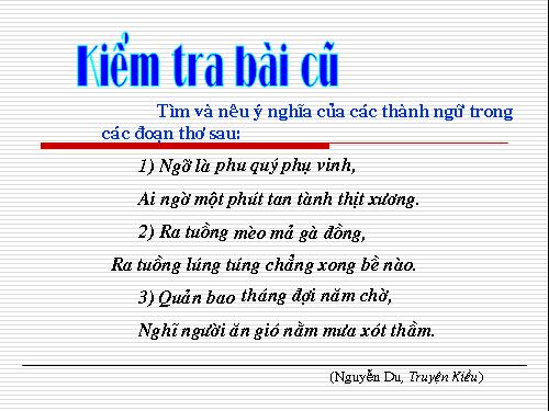 Tuần 7. Thực hành về nghĩa của từ trong sử dụng