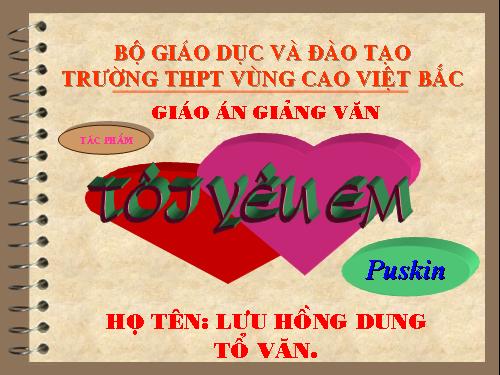 Tuần 26. Tôi yêu em