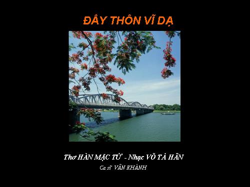 Tuần 23. Đây thôn Vĩ Dạ