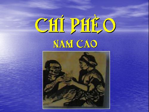 Tuần 13. Chí Phèo