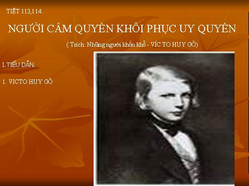 Tuần 28. Người cầm quyền khôi phục uy quyền