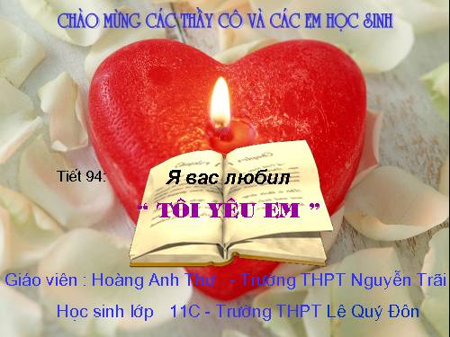 Tuần 26. Tôi yêu em