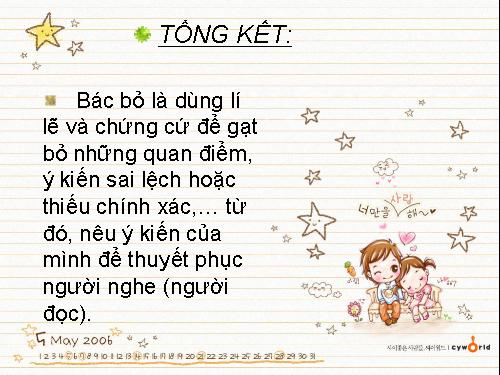 Tuần 21. Thao tác lập luận bác bỏ