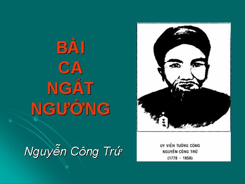 Tuần 4. Bài ca ngất ngưởng