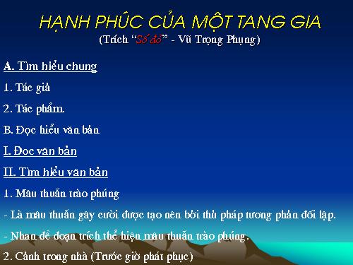 Tuần 12. Hạnh phúc của một tang gia