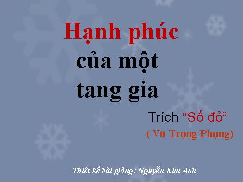 Tuần 12. Hạnh phúc của một tang gia