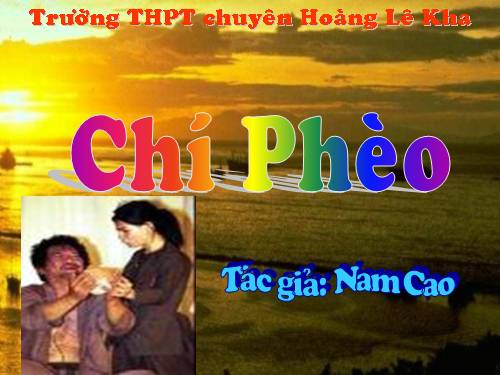 Tuần 13. Chí Phèo