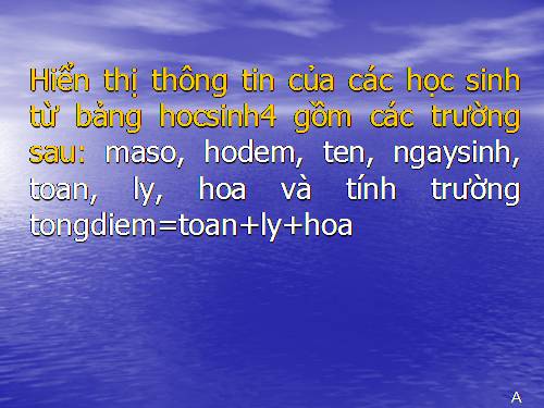 Bài 9. Báo cáo và kết xuất báo cáo