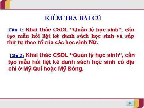 Bài 9. Báo cáo và kết xuất báo cáo