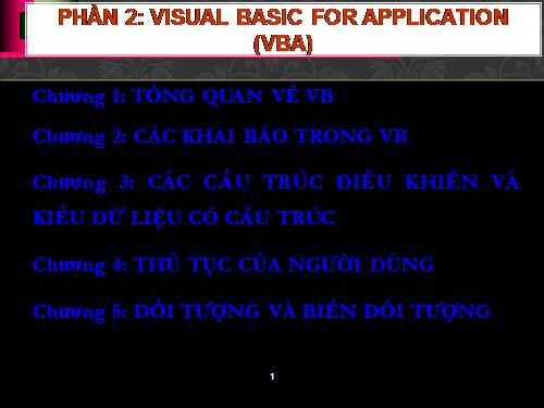 Lập trình VBA