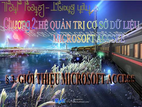 Bài 3. Giới thiệu Microsoft Access