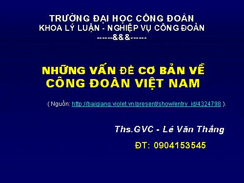 GD HN: Nghiệp vụ CB công đoàn cơ sở