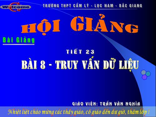 Bài 8. Truy vấn dữ liệu