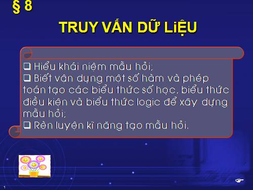 Bài 8. Truy vấn dữ liệu