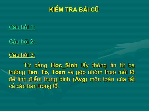 Bài tập và thực hành 8: Tạo báo cáo