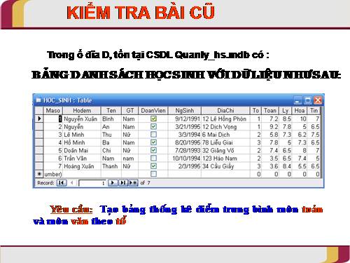 Bài 9. Báo cáo và kết xuất báo cáo