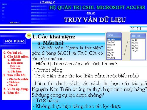 Bài 8. Truy vấn dữ liệu