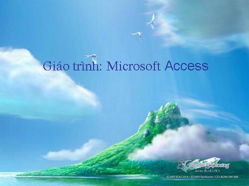 giao trinh Access phục vụ chuong trinh 12