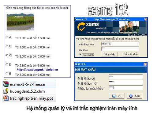 Exams 1.5.2 | Quản lý và tổ chức thi trắc nghiệm