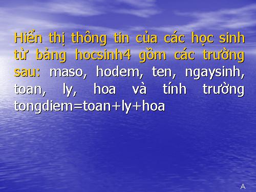 Bài 9. Báo cáo và kết xuất báo cáo