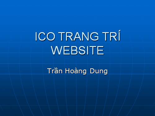 Ico trang trí website