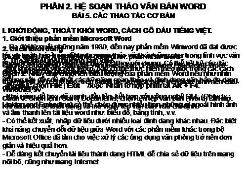 Bài 5. Các thao tác cơ bản trên bảng