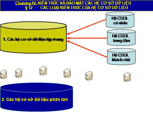 Bài 12. Các loại kiến trúc của hệ cơ sở dữ liệu