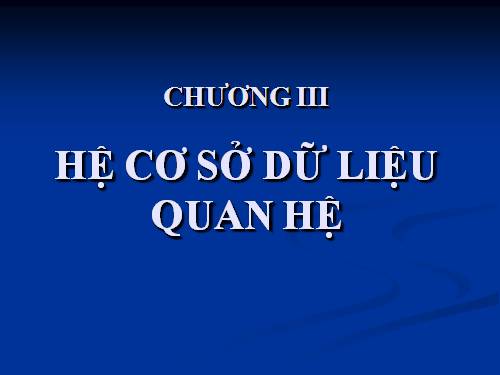 Bài tập và thực hành 10. Hệ cơ sở dữ liệu quan hệ