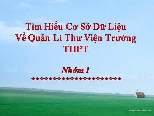 Bài tập và thực hành số 1 (Nhóm 1 lớp 12A3)