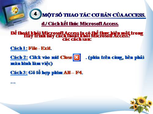 Bài 3. Giới thiệu Microsoft Access