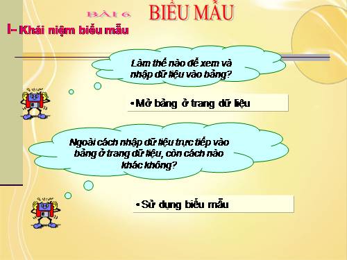 Bài 6. Biểu mẫu