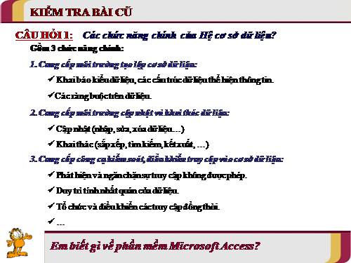 Bài 3. Giới thiệu Microsoft Access