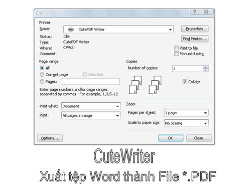 Xuất tệp Word thành File *.PDF