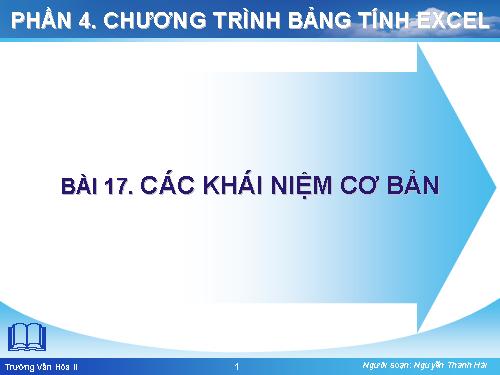 Bài 1. Một số khái niệm cơ bản