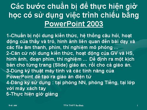 Hướng dẫn sử dụng PowerPoint 2003