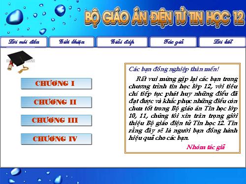 Bai giảng tin12 đầy đủ